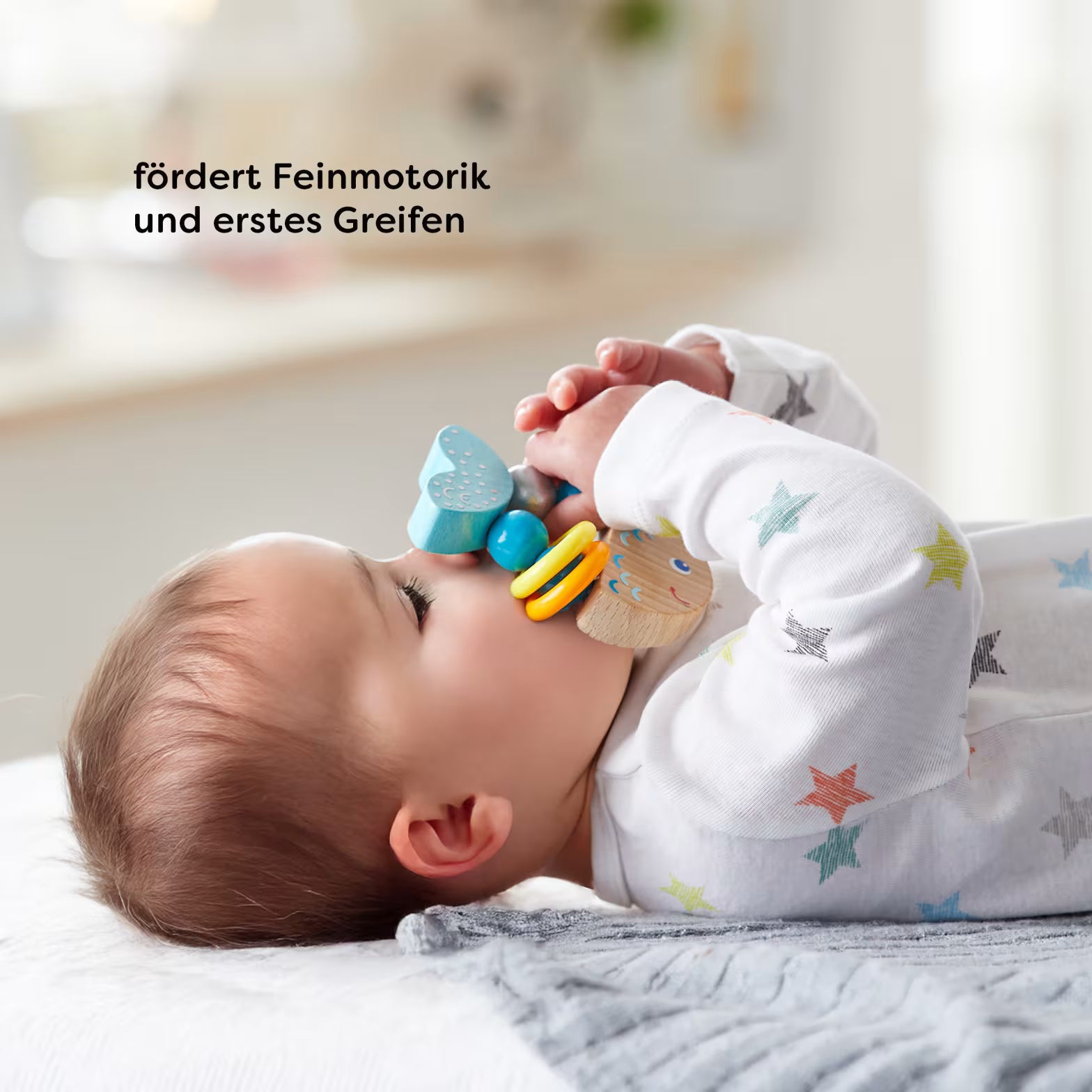 Greifen & Rasseln HABA Greifling Klapperfisch