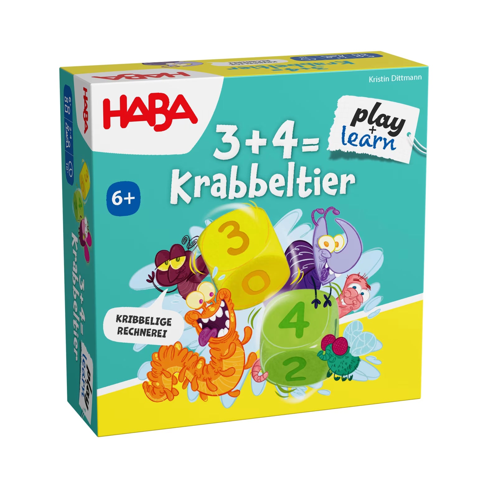 Gesellschaftsspiel HABA 3 + 4 = Krabbeltier