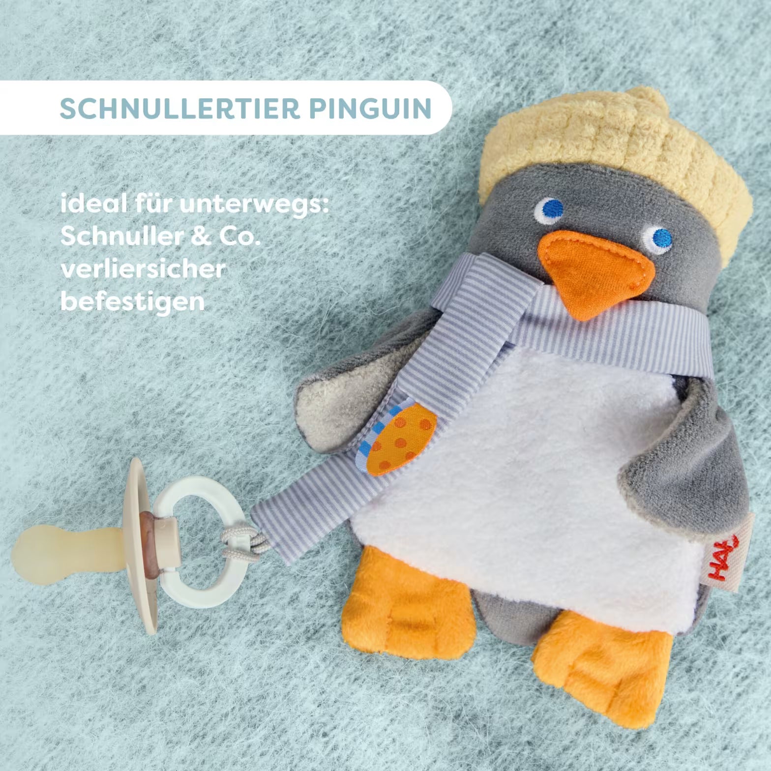 Schnullertier Pinguin
