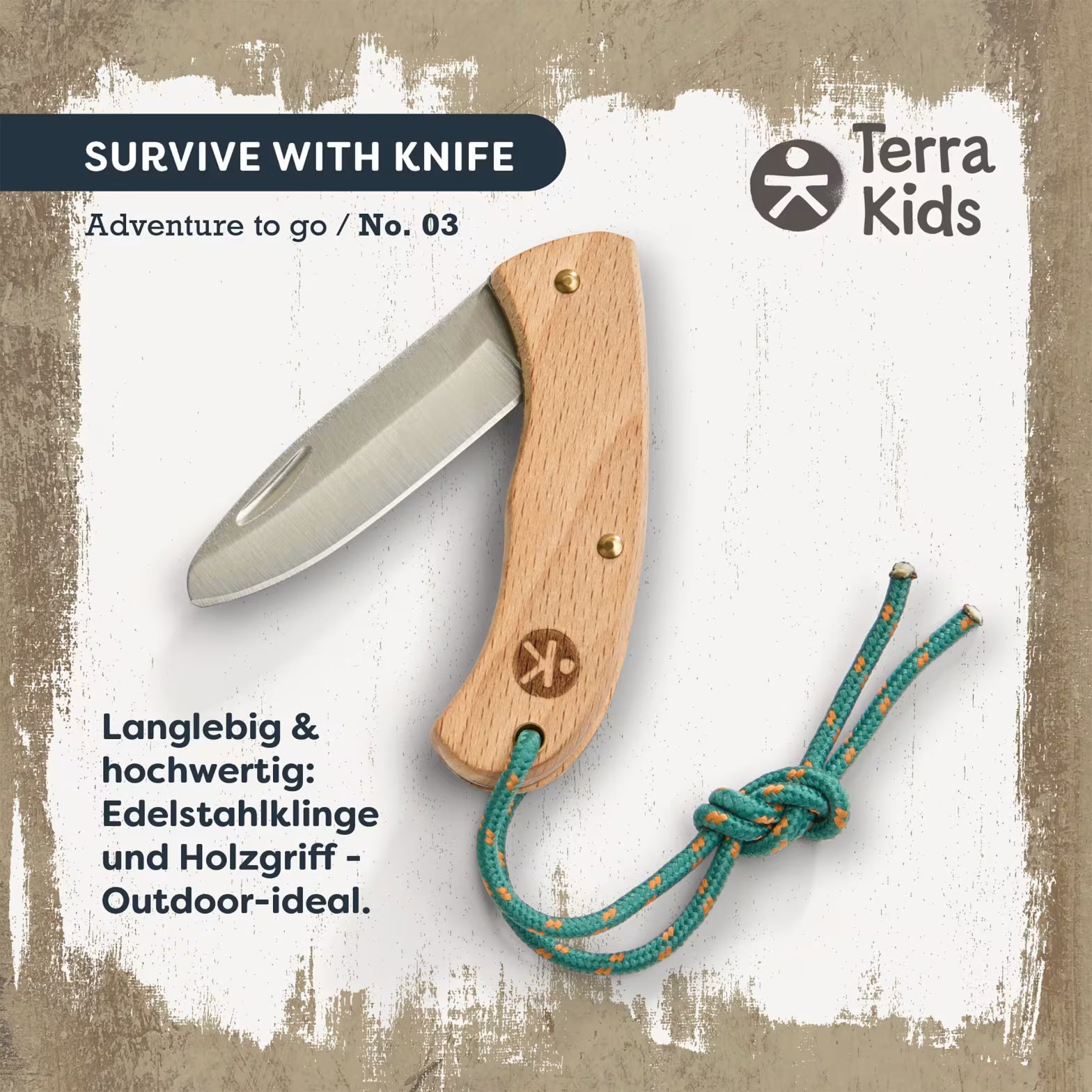 Abenteuer HABA Terra Kids | Adventure to go No. 3 | Survive with Knife. Kindertaschenmesser.