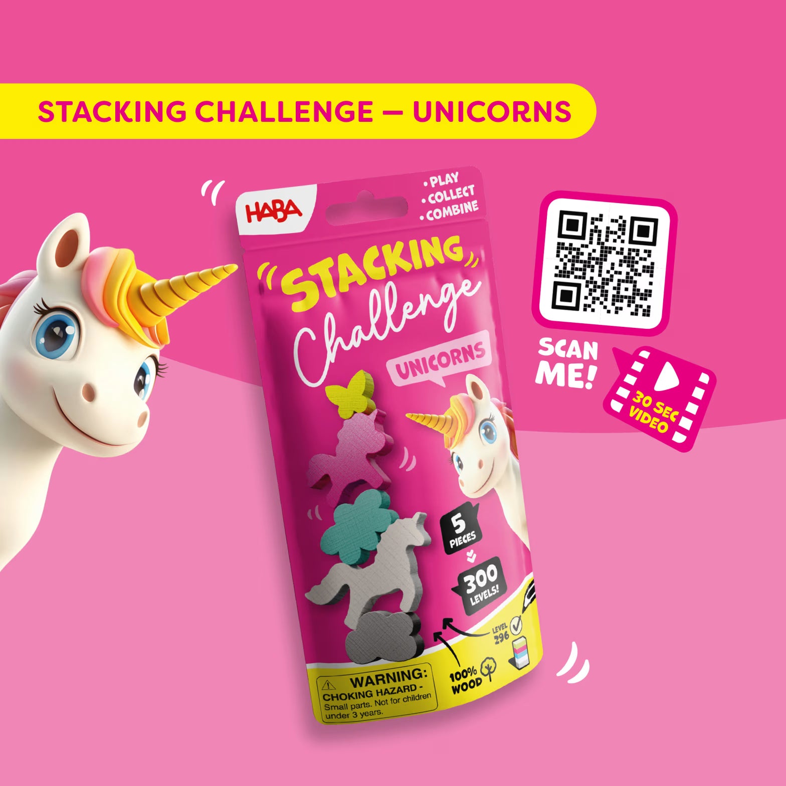 Spiel HABA Stacking Challenge | Einhörner (Unicorns)