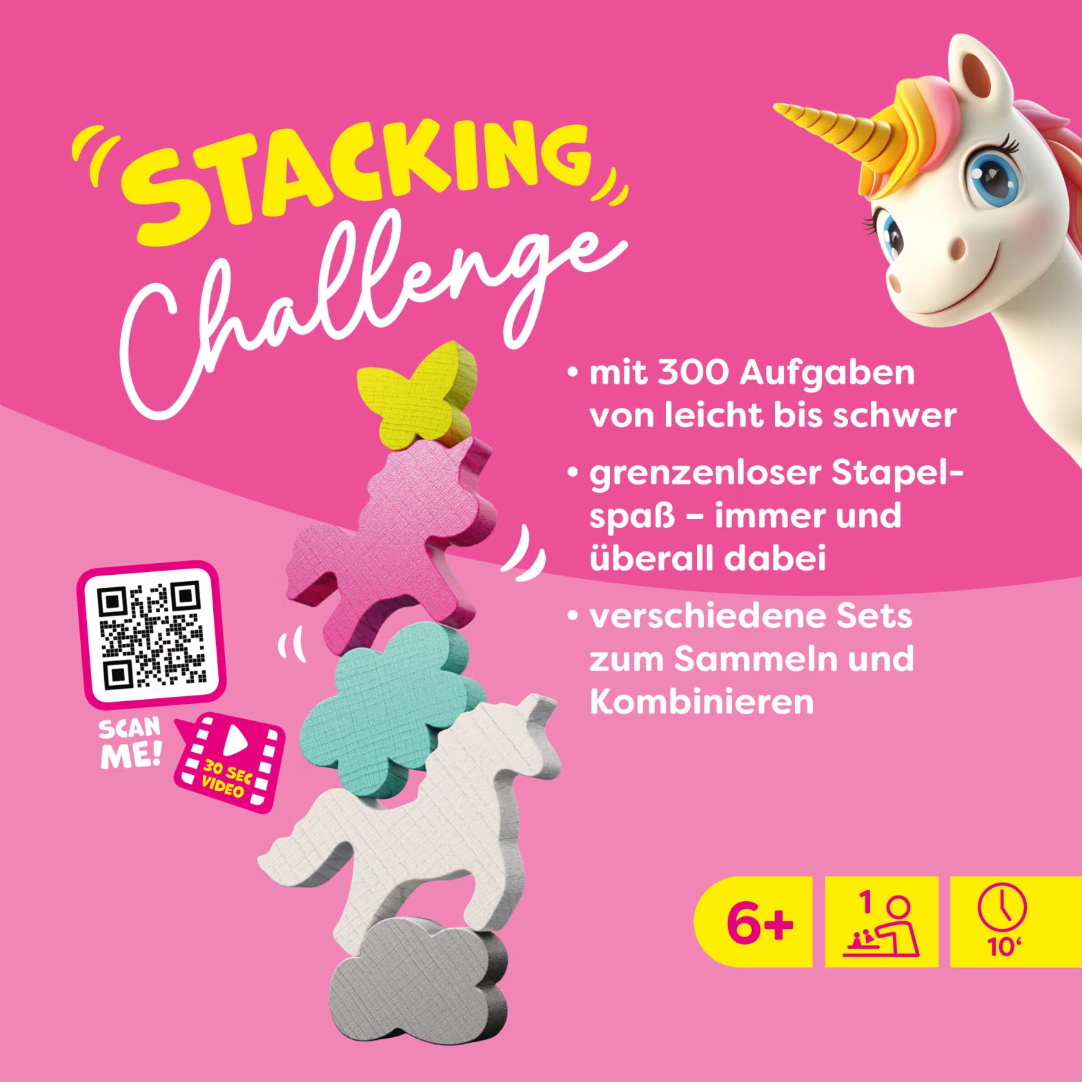 Spiel HABA Stacking Challenge | Einhörner (Unicorns)