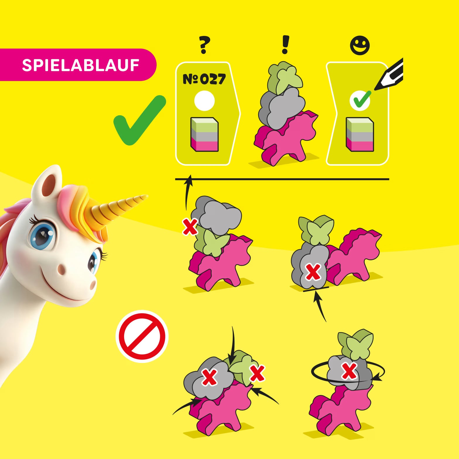 Spiel HABA Stacking Challenge | Einhörner (Unicorns)