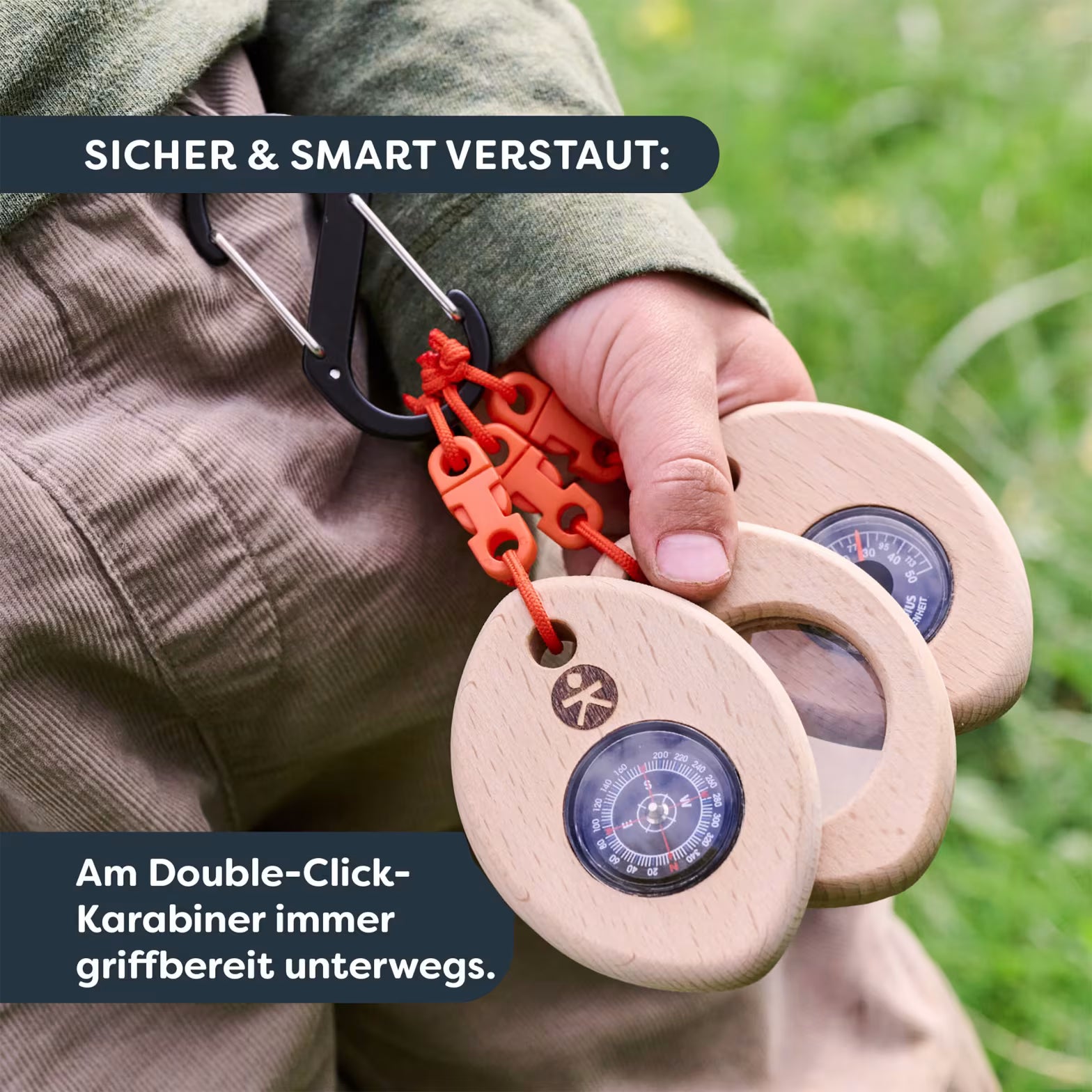 Abenteuer HABA Terra Kids | Adventure to go No. 9 | Explorer Safari. Kompass, Lupe & Thermometer