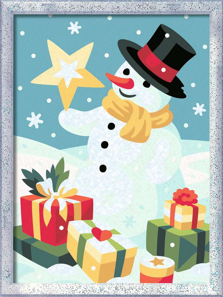 Malen Ravensburger CREART: Bezaubernder Schneemann