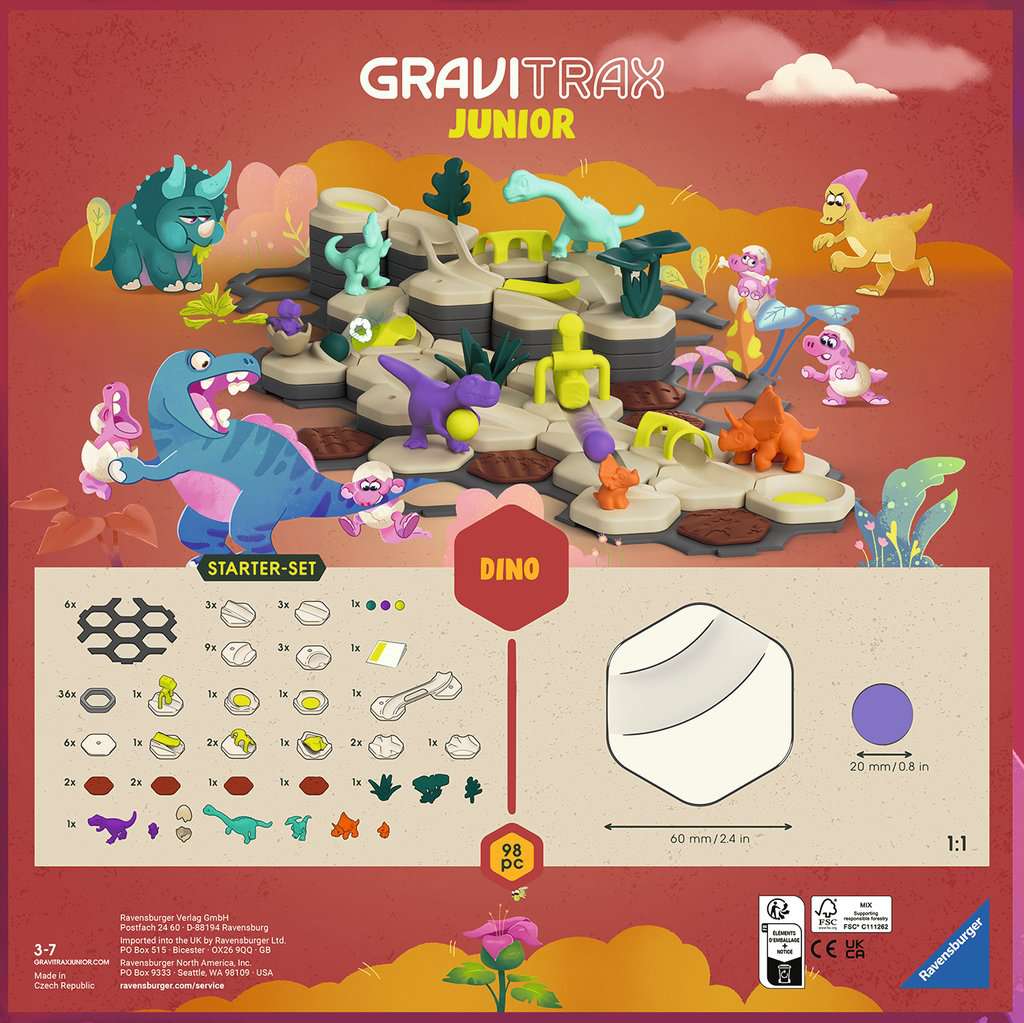 Spiel Ravensburger GraviTrax Junior ⎮ Starter-Set L Dino