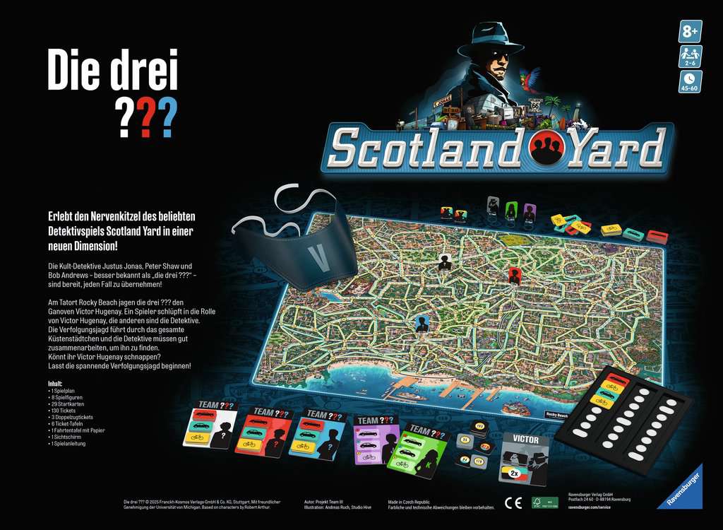 Spiel Ravensburger Die drei ??? Scotland Yard