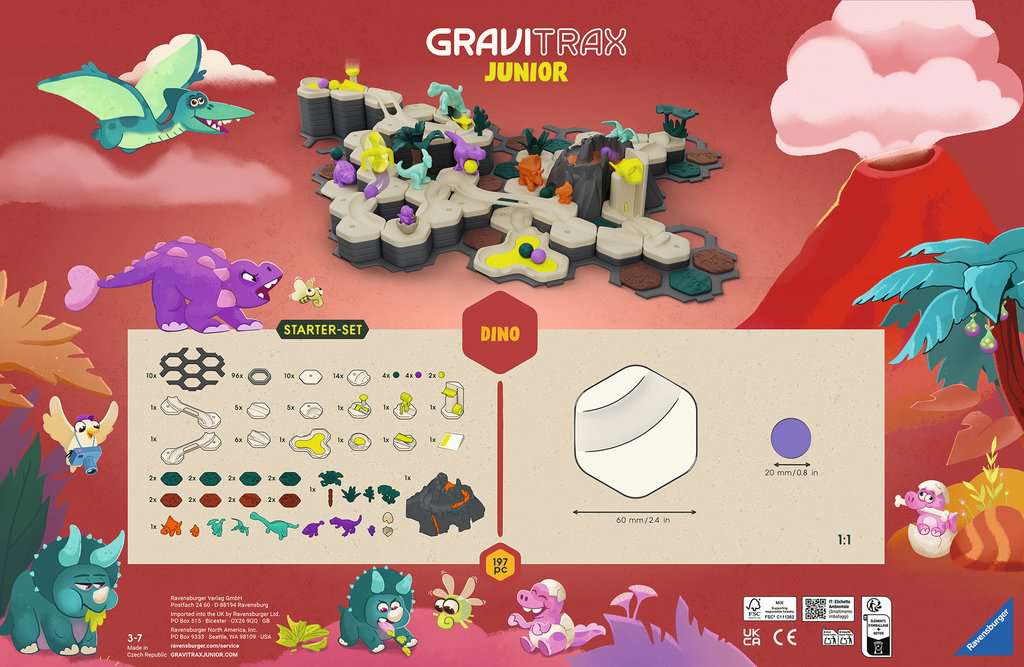 Spiel Ravensburger GraviTrax Junior ⎮ Starter-Set XXL Dino