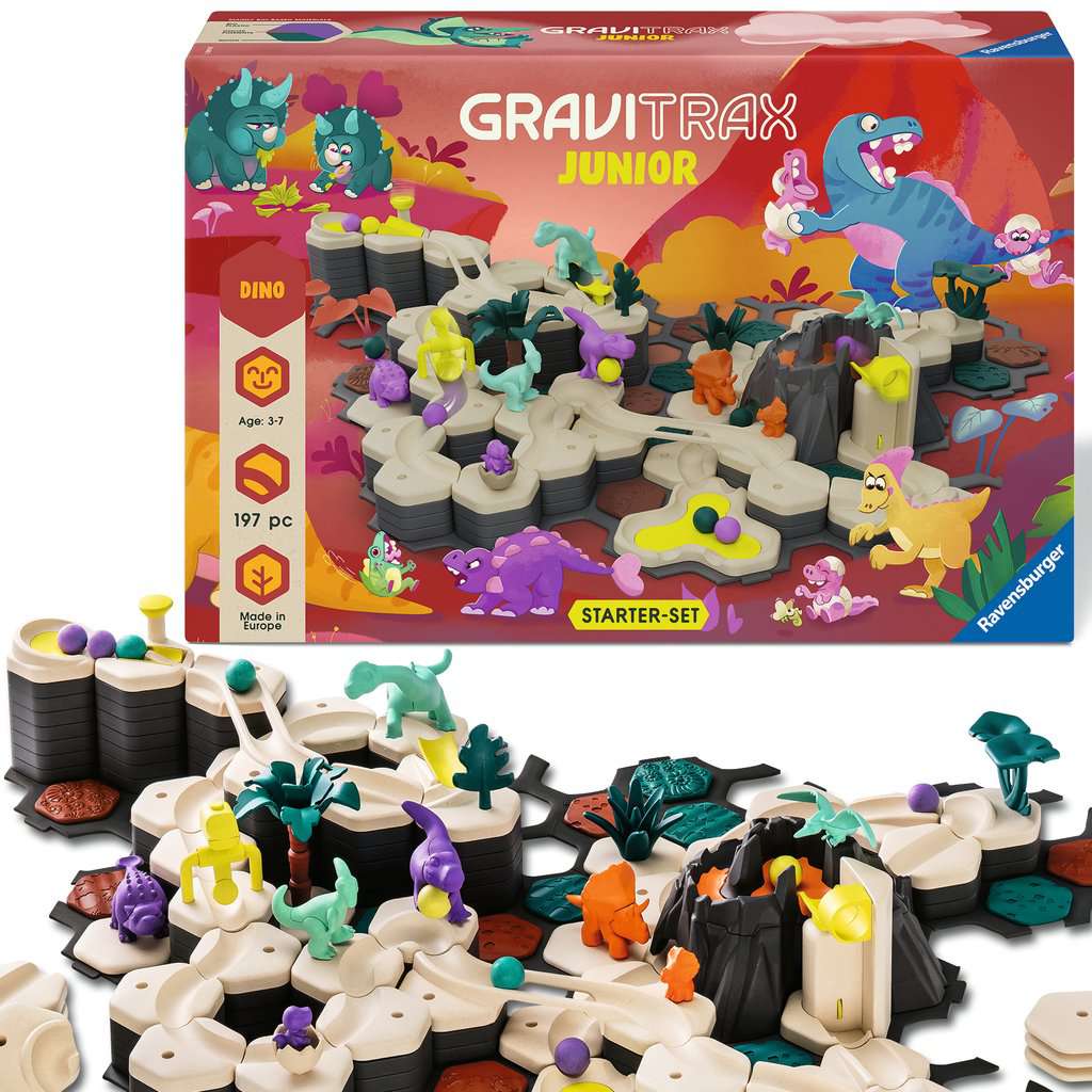 Spiel Ravensburger GraviTrax Junior ⎮ Starter-Set XXL Dino