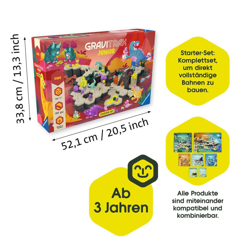 Spiel Ravensburger GraviTrax Junior ⎮ Starter-Set XXL Dino