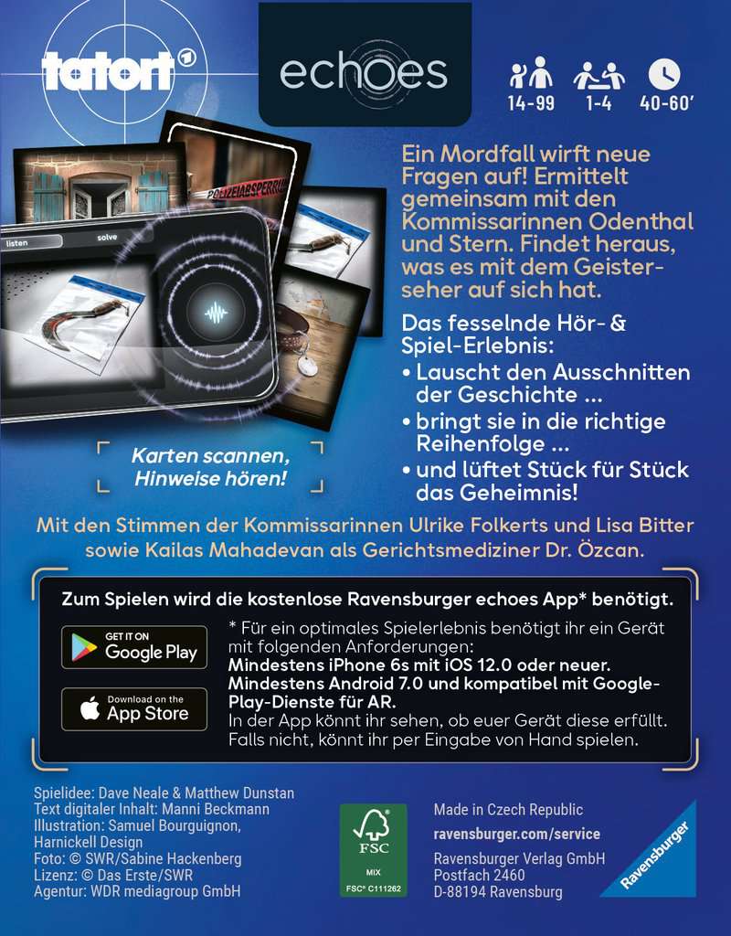 Spiel Ravensburger echoes Tatort Der Geisterseher