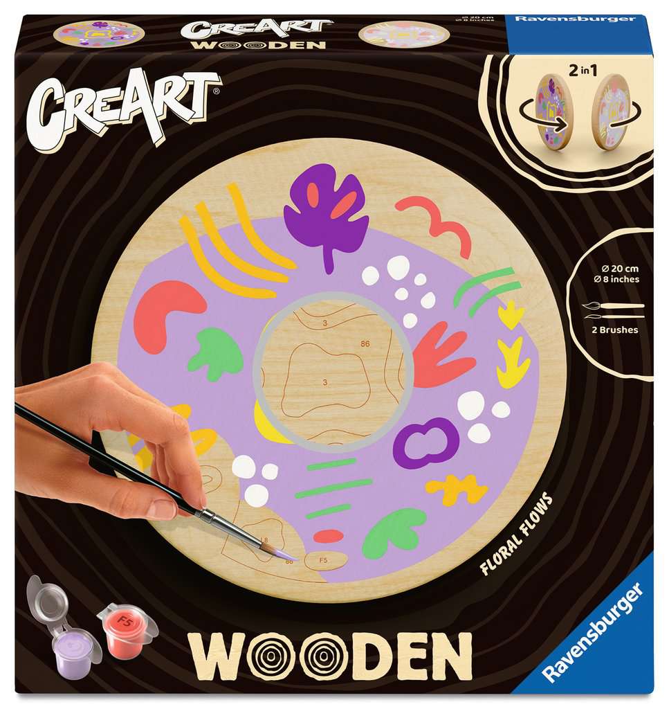 Malen Ravensburger CREART Wooden: Florale Ströme