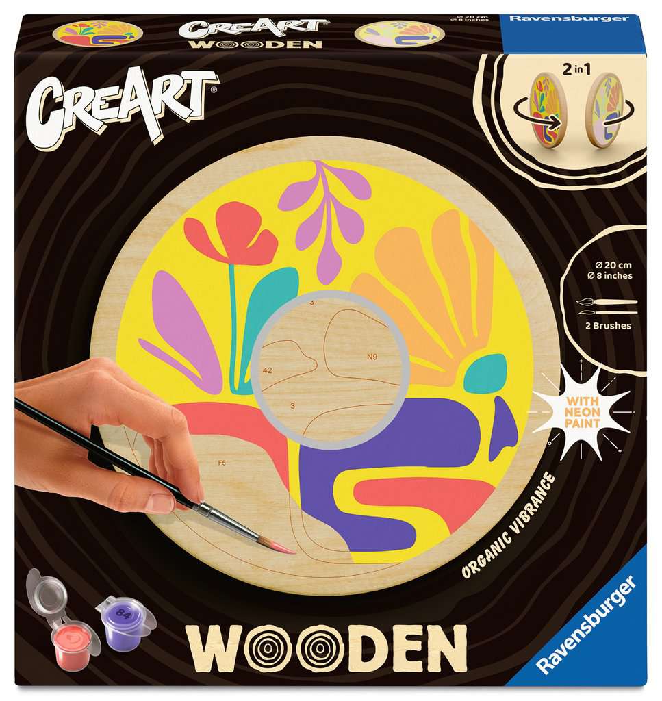 Malen Ravensburger CREART Wooden: Organische Schwingungen