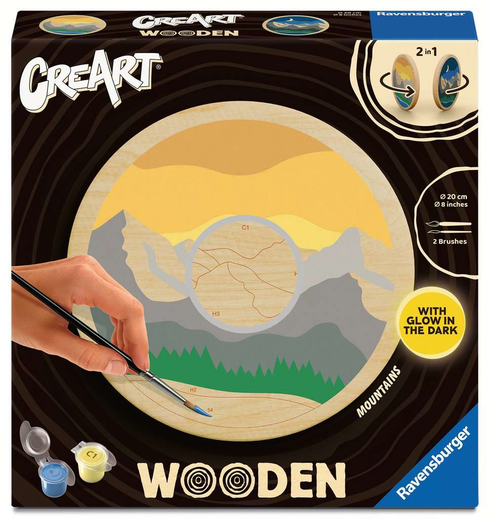 Malen Ravensburger CREART Wooden: Mountains