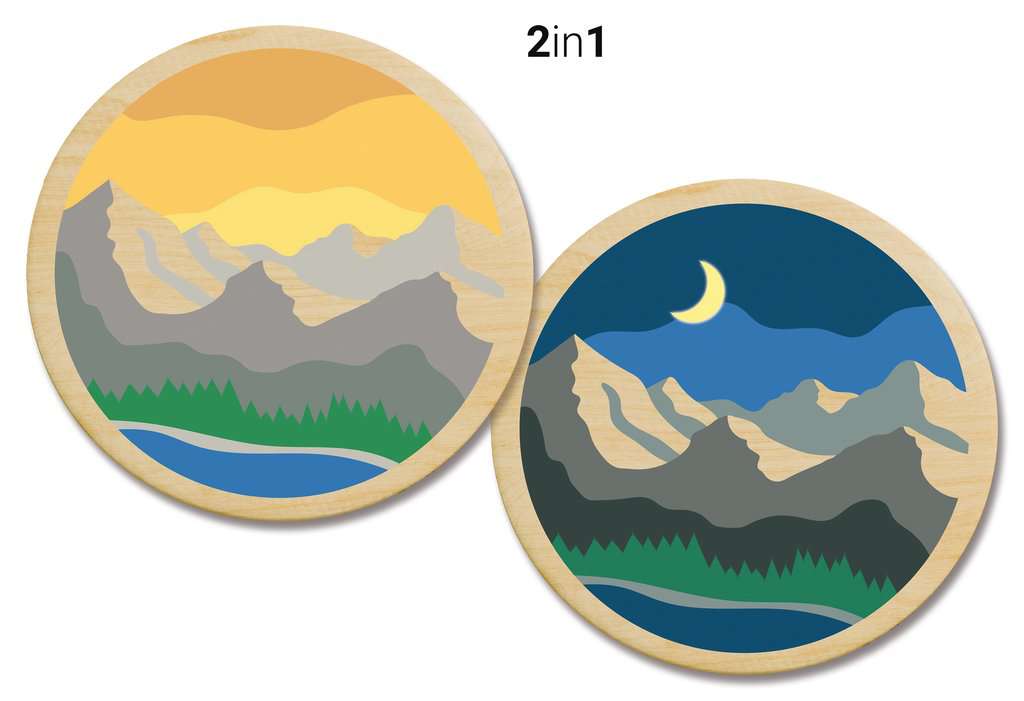 Malen Ravensburger CREART Wooden: Mountains