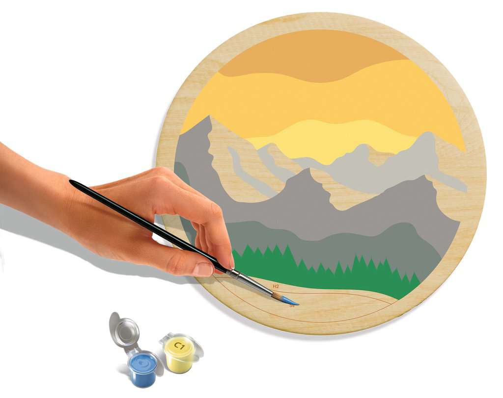 Malen Ravensburger CREART Wooden: Mountains