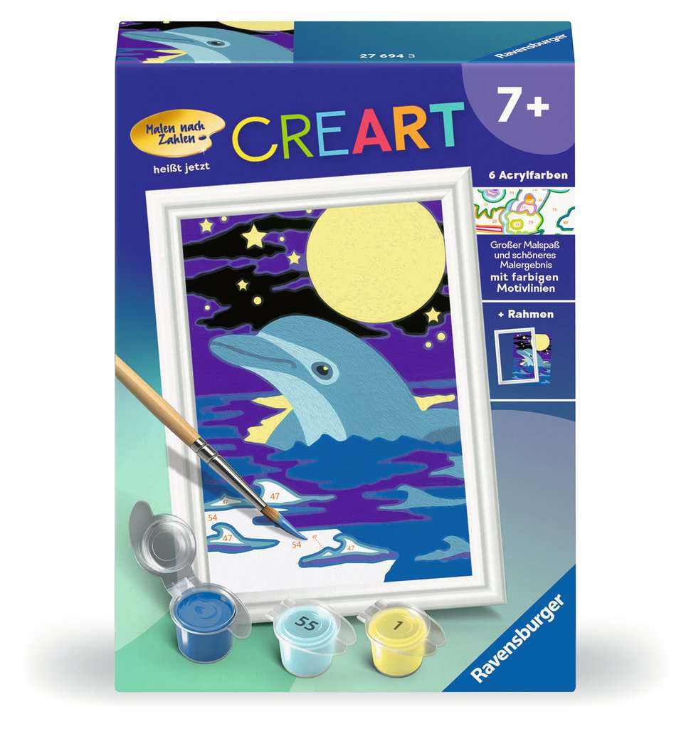 Malen Ravensburger CREART: Kleiner Delfin