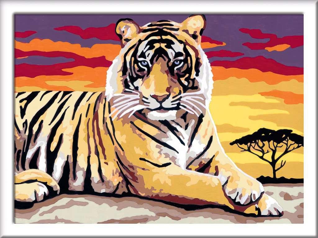 Malen nach Zahlen: Majestätischer Tiger - WELTENTDECKER