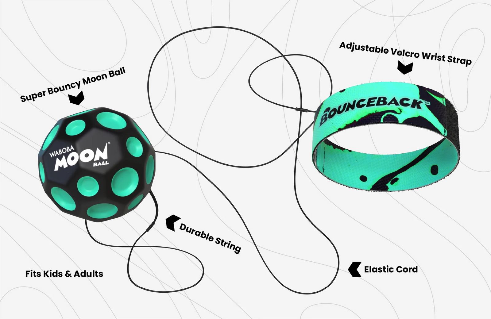 Waboba - Bounceback X MOON Ball