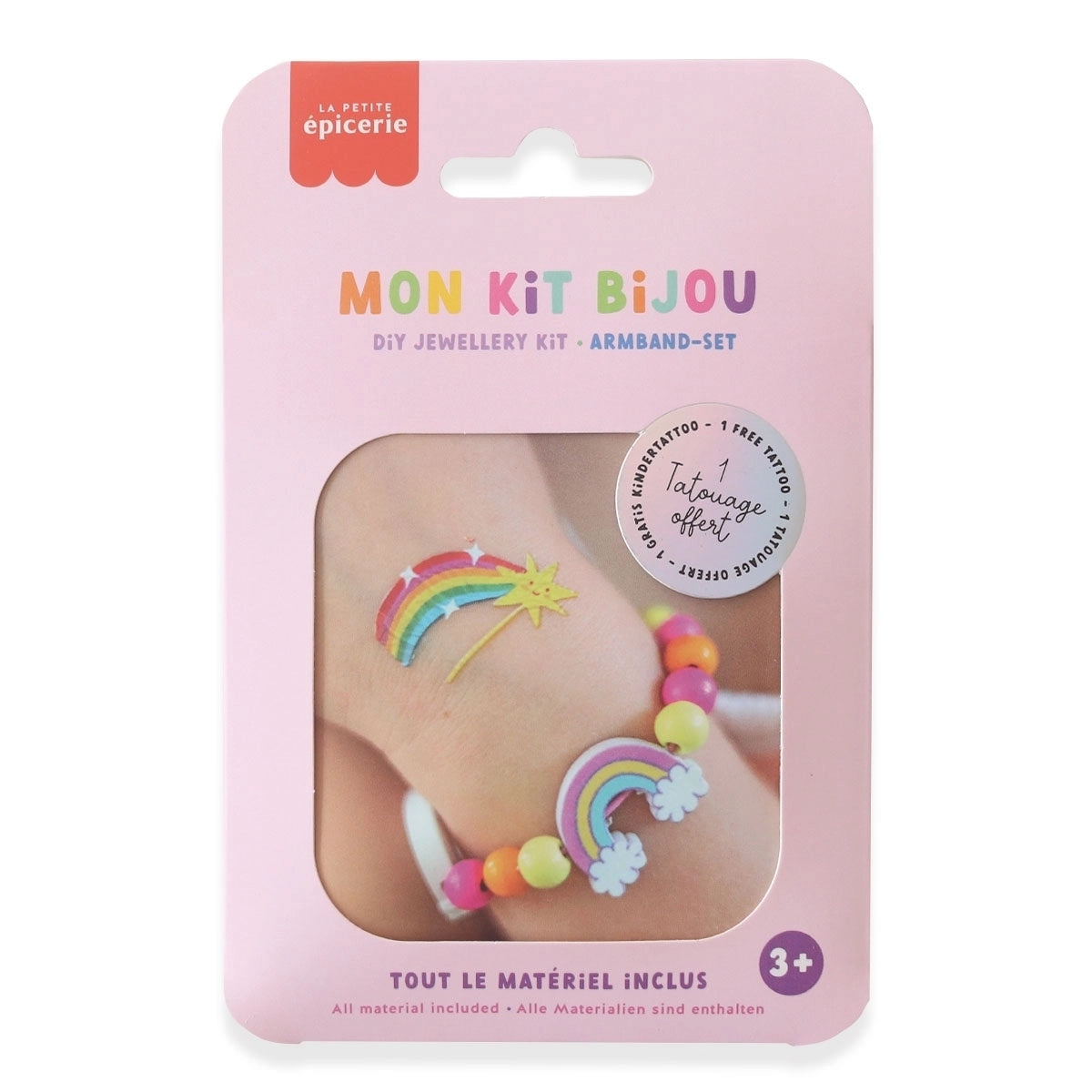 Schmuck basteln Kids - Armband Regenbogen