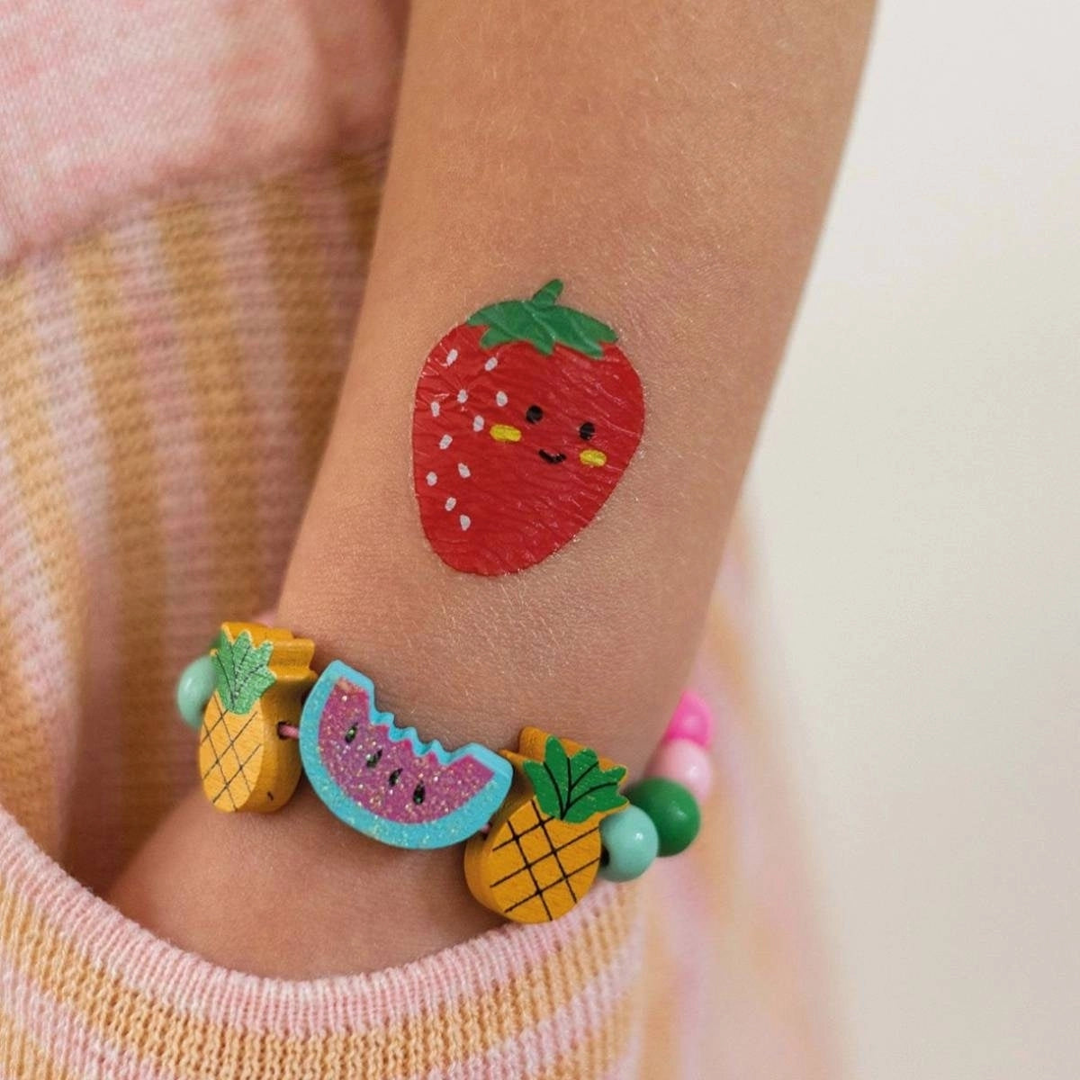 Schmuck basteln Kids - Armband Früchte