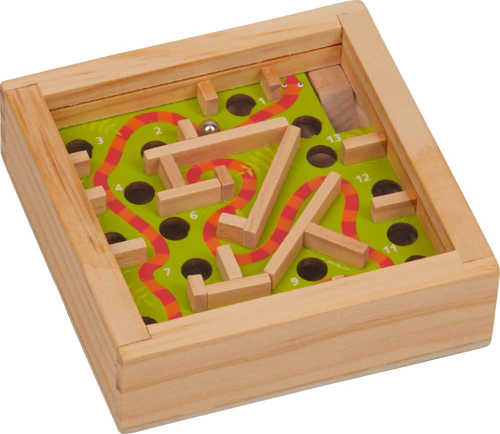 Krimskrams Die Spiegelburg Holz-Geduldsspiel - Bunte Geschenke, sort.