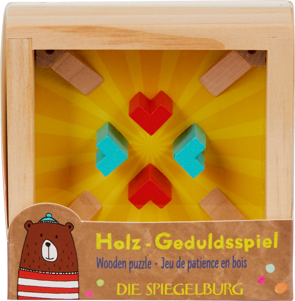 Krimskrams Die Spiegelburg Holz-Geduldsspiel - Bunte Geschenke, sort.