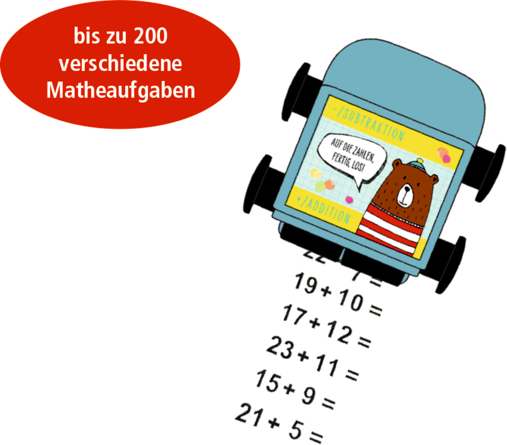 Rechen-Roll-Stempel - Bunte Geschenke