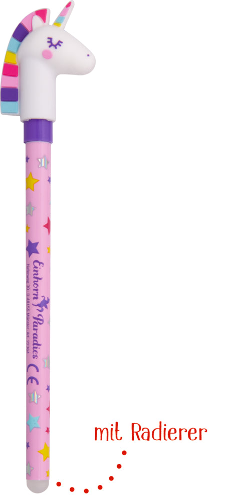 Radierbarer Gelstift - Einhorn-Paradies
