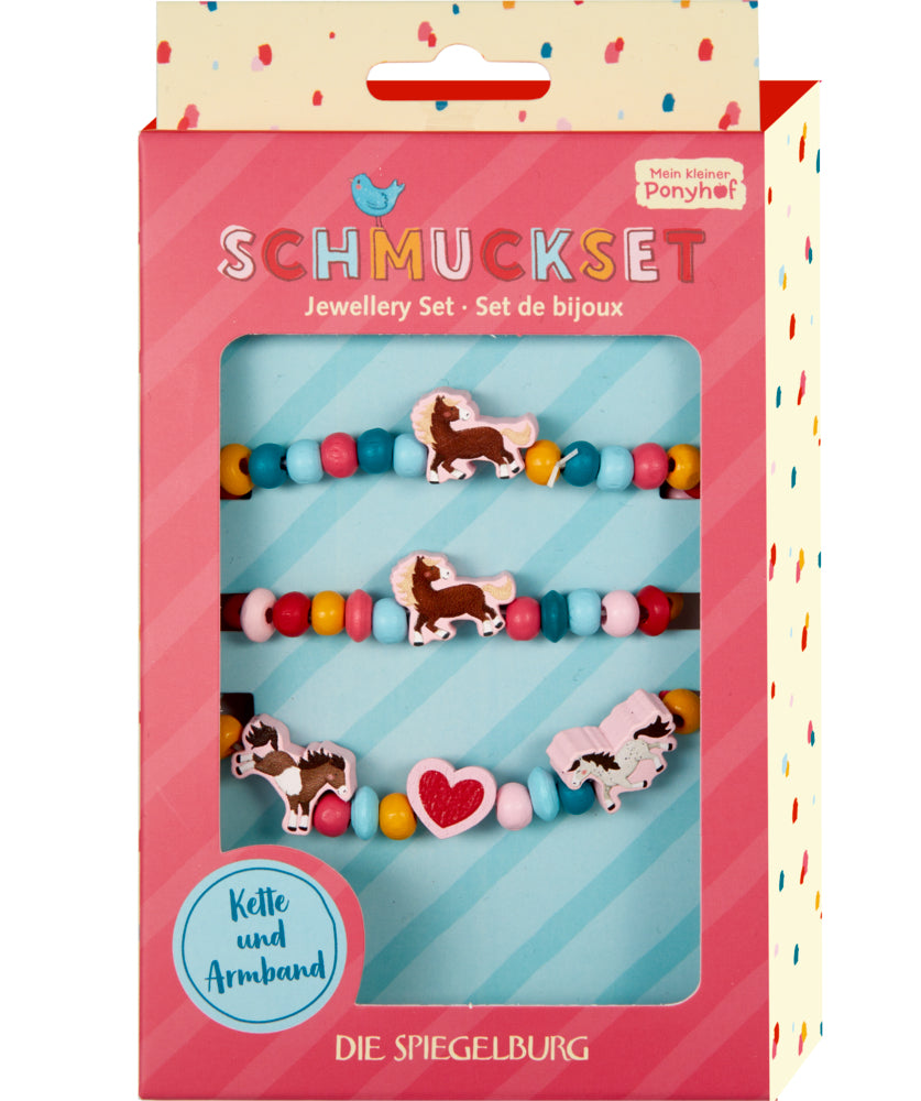 Schmuckset - Mein kleiner Ponyhof (Armband+Kette)