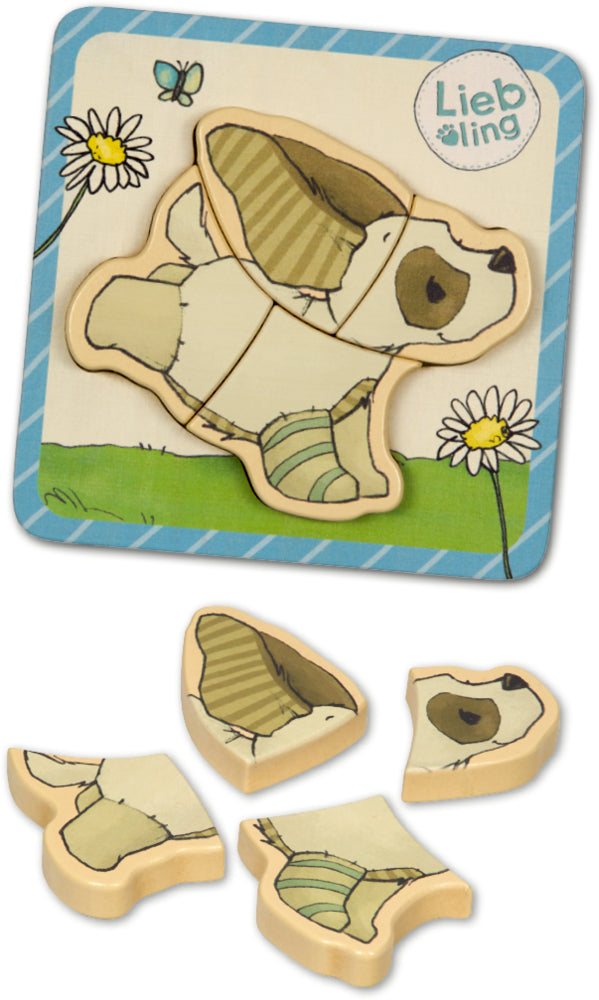 Puzzle Die Spiegelburg Steckpuzzle (4 T.) - Liebling (J. Tourlonias) Hund