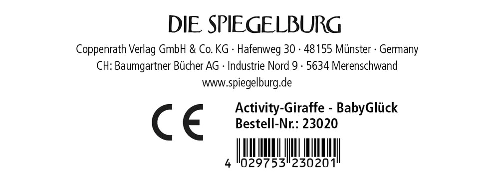 Baby Die Spiegelburg Activity-Giraffe - BabyGlück