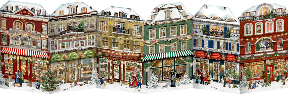 Adventskalender Coppenrath Verlag Weihnachtslädchen-Leporello, Aufstell-Adventskalender (Behr)