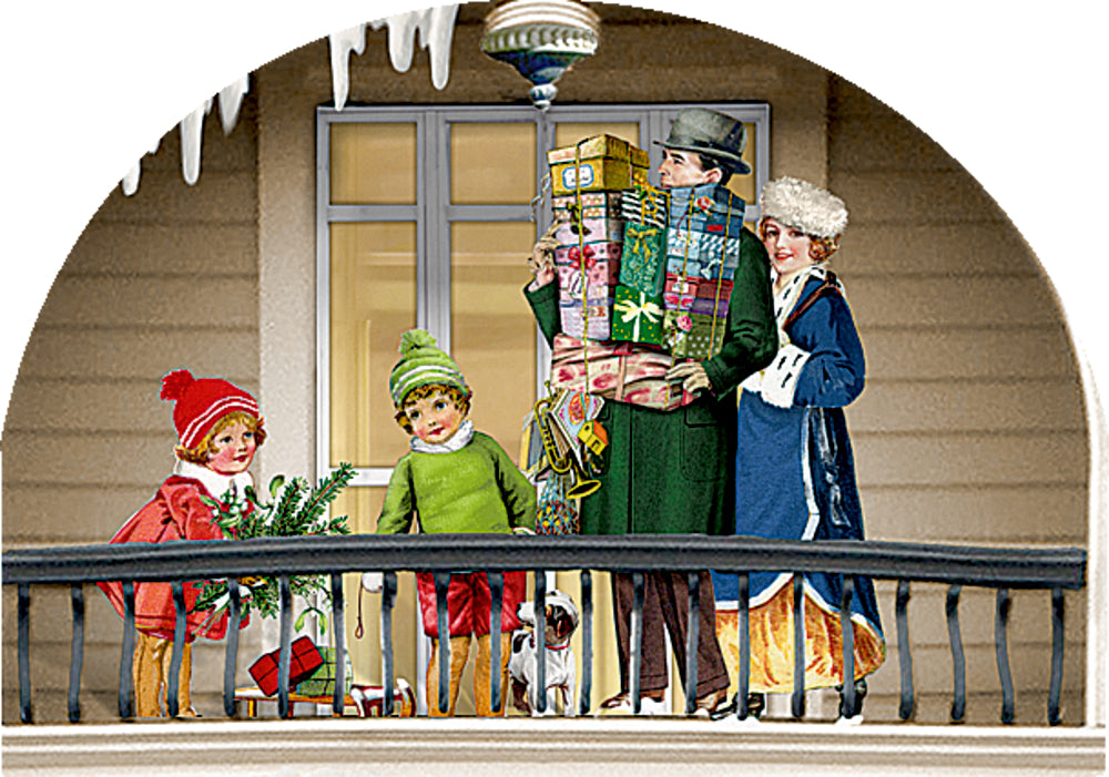 Adventskalender Coppenrath Verlag Weihnachtslädchen-Leporello, Aufstell-Adventskalender (Behr)