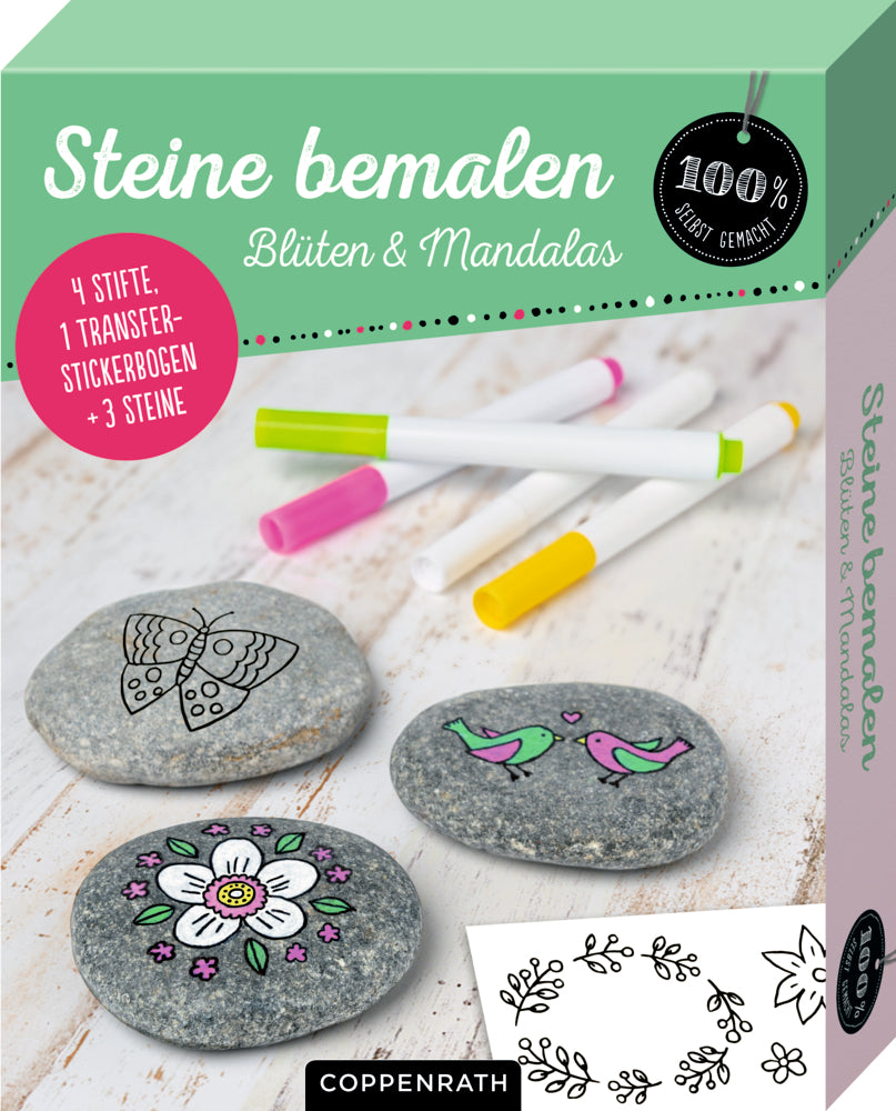 Basteln Coppenrath Verlag Steine bemalen - Blüten & Mandalas (100% selbst gemacht)