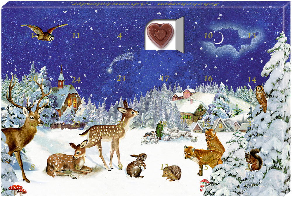 24 Süße Herzmomente im Advent, Schoko-Adventskalender