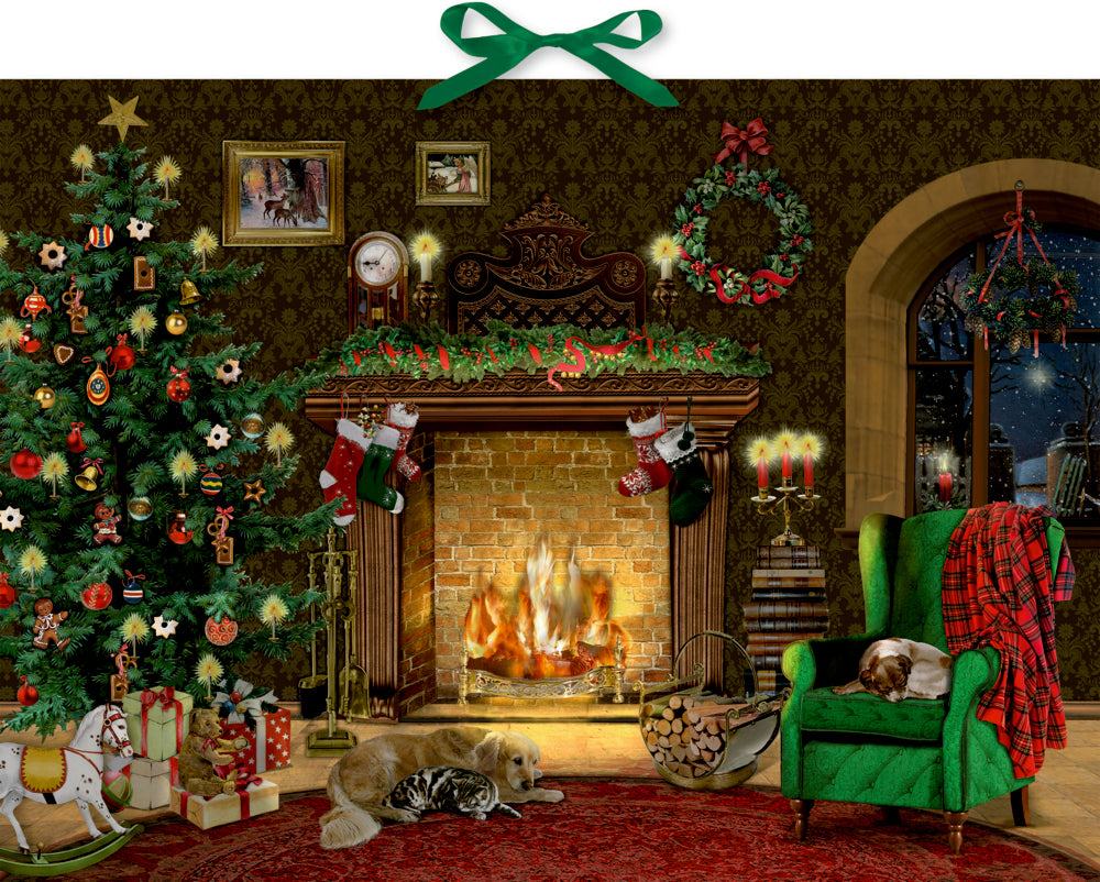 Adventskalender Coppenrath Verlag Kaminzimmer, Wand-Adventskalender (Behr)