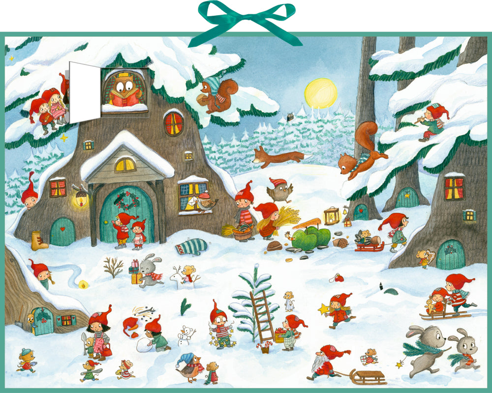 Adventskalender Coppenrath Verlag Im Wichtel-Winterwald, Wimmel-Wand-Adventskalender