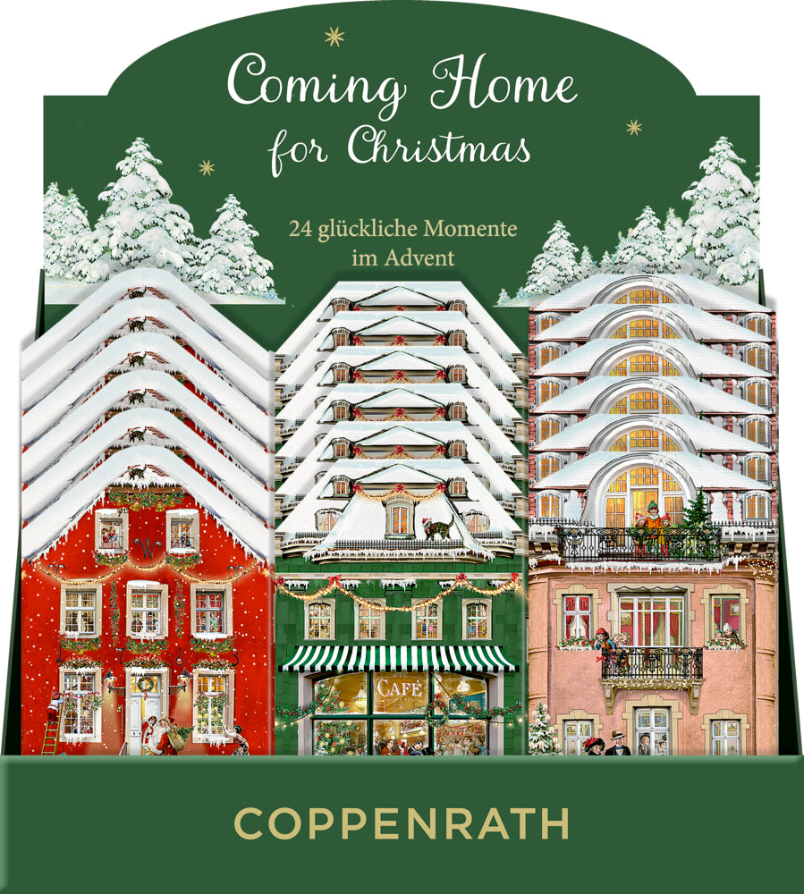 Adventskalender Coppenrath Verlag Mein kleines Weihnachtshaus, Schachtel-Adventskalender, sortiert