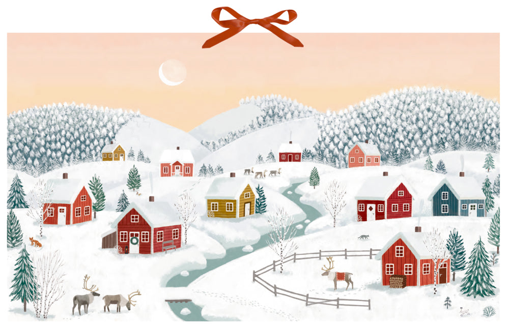 Adventskalender Coppenrath Verlag Winterhäuser, Wand-Adventskalender