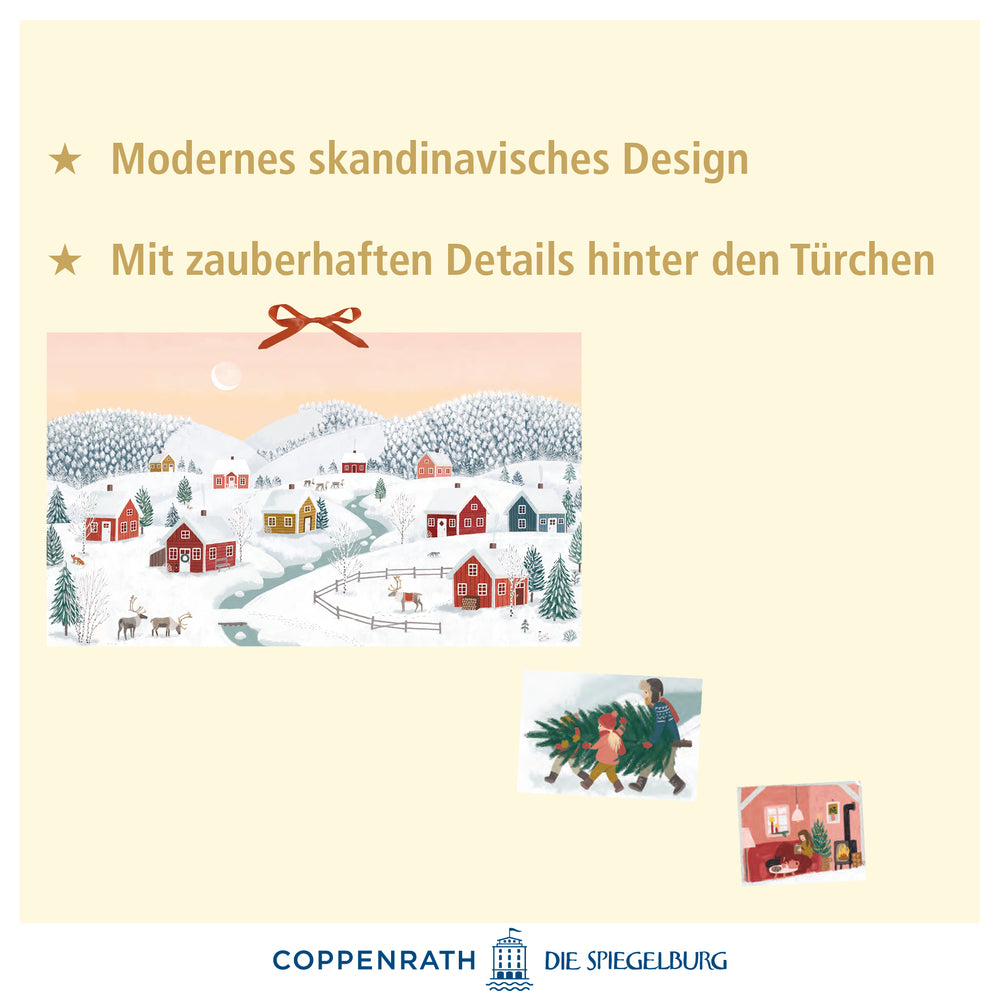 Adventskalender Coppenrath Verlag Winterhäuser, Wand-Adventskalender