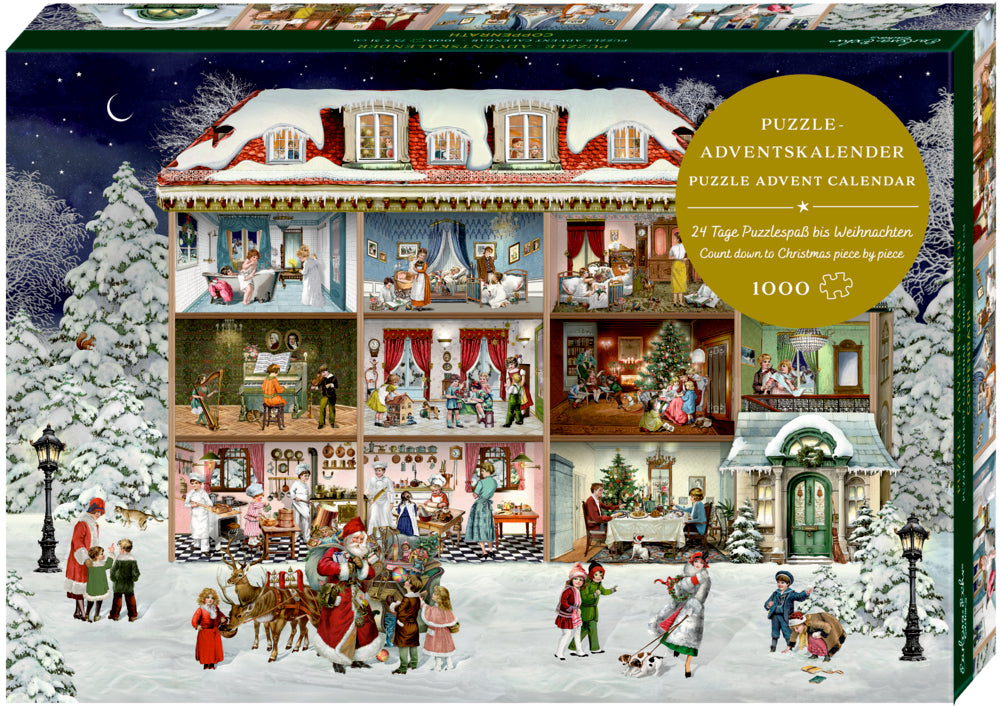 Adventskalender Coppenrath Verlag Unser wunderbares Weihnachtshaus, Puzzle-Adventskalender