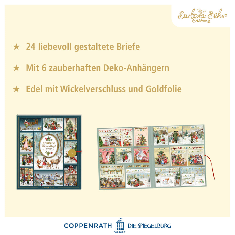 Adventskalender Coppenrath Verlag Nostalgische Weihnachtszeit, Coffee-Table-Adventskalender