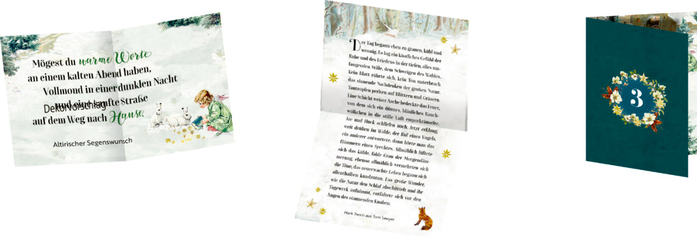 Adventskalender Coppenrath Verlag Nostalgische Weihnachtszeit, Coffee-Table-Adventskalender