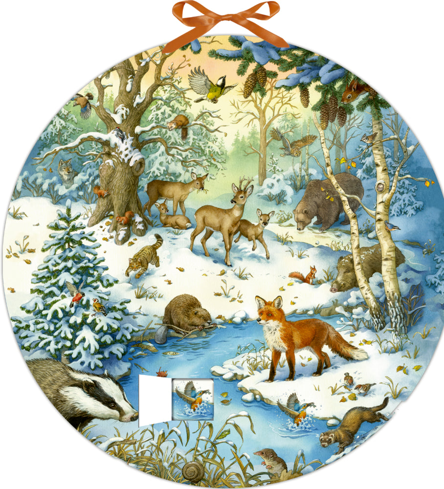 Die Tiere im Winterwald, Memo-Adventskalender
