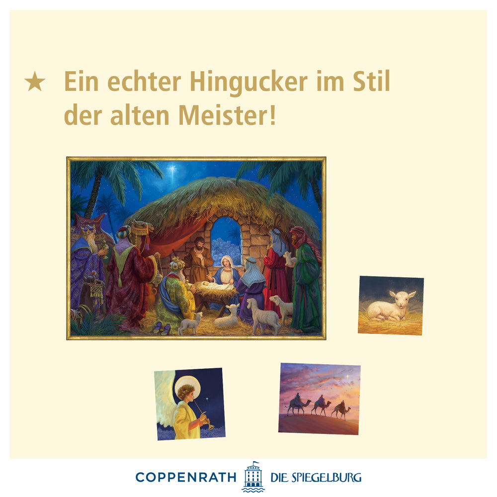 An der Weihnachtskrippe, A3-Wand-Adventskalender