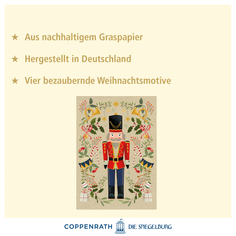 Weihnachtszauber, A5-Graspapier-Adventskalender