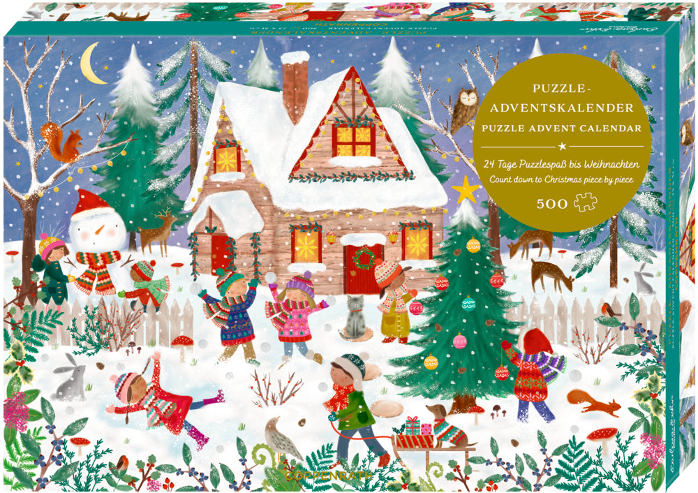 Fröhliche Winterzeit, Puzzle-Adventskalender