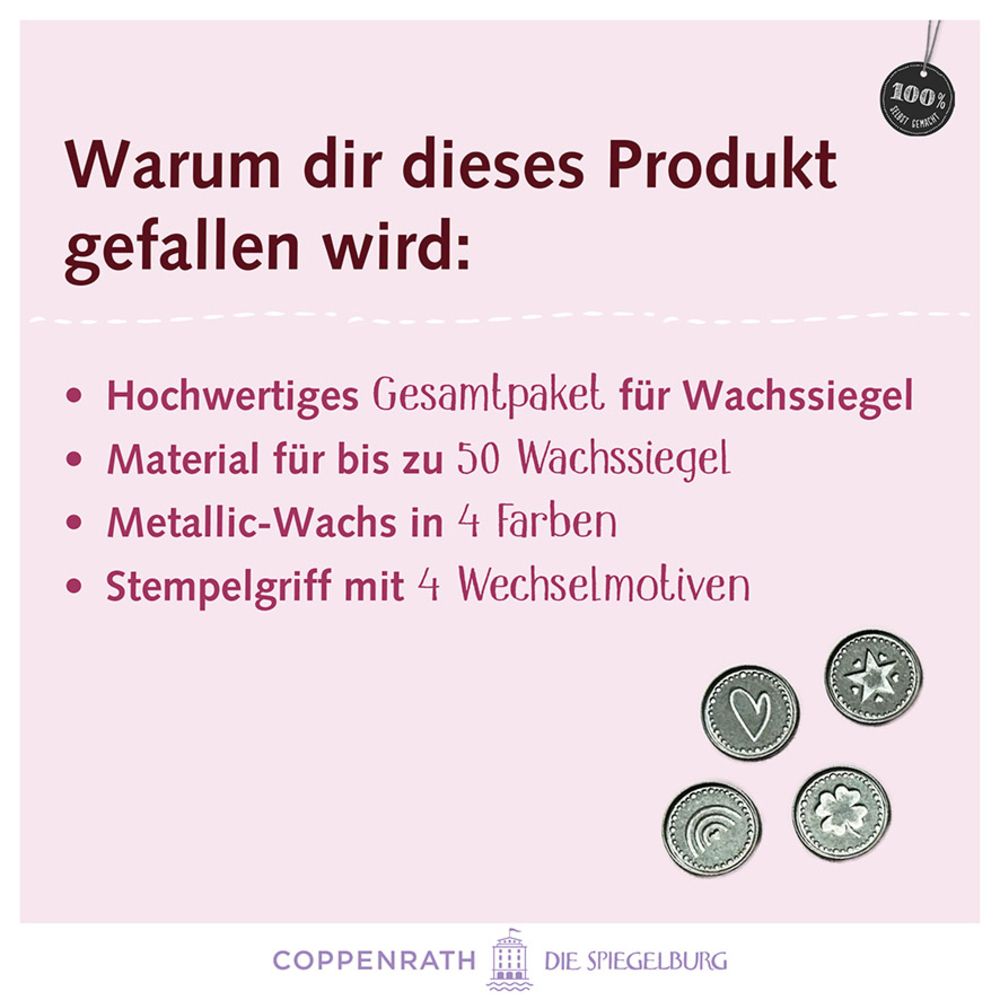 Basteln Coppenrath Verlag Siegelwachs-Set: 100% selbst gemacht