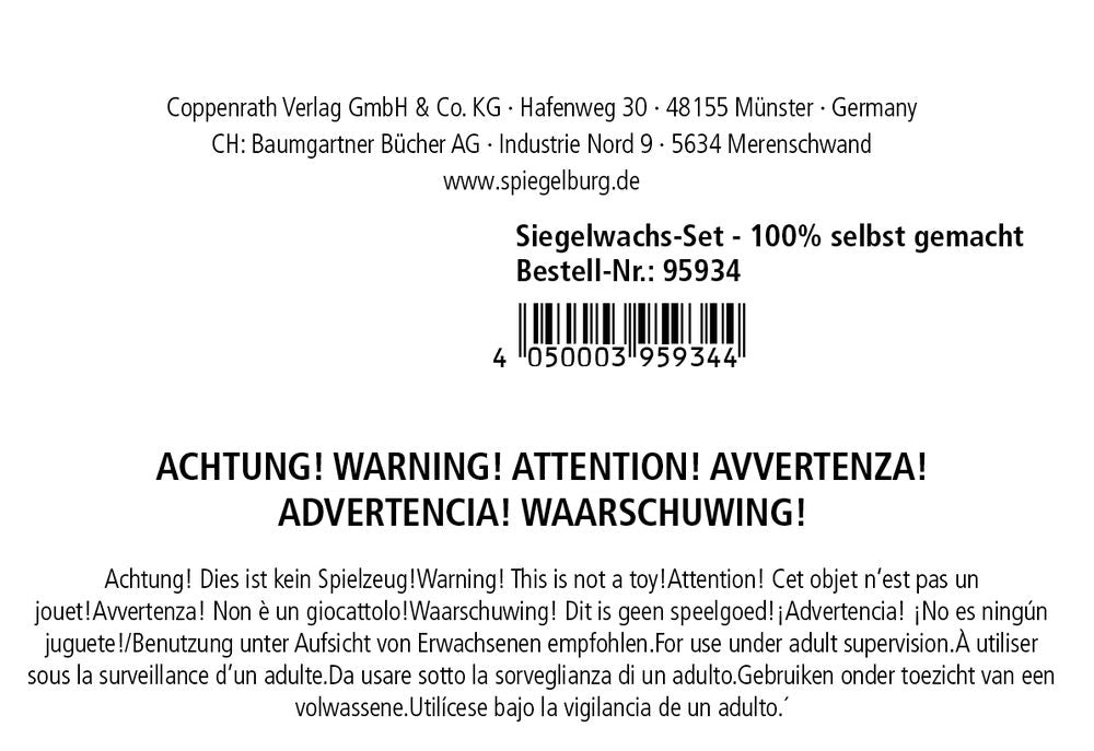 Basteln Coppenrath Verlag Siegelwachs-Set: 100% selbst gemacht